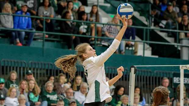 Michigan State Volleyball (PHOTO:  MSU SID)